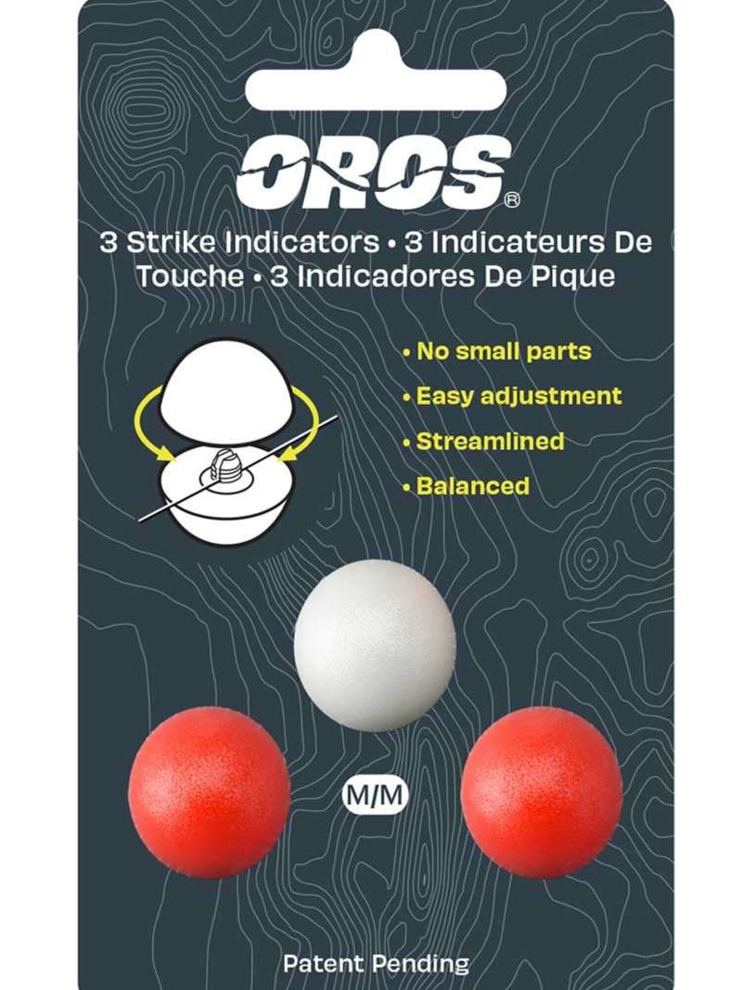 OROS Strike Indicators For Fly Fishing – 3-Pack, Large, Assorted Colors