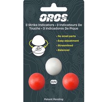 OROS 3-Pack Red and White Strike Indicators