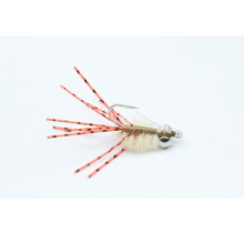 MERKIN CRAB TAN/ORG RUBBER LEGS #4