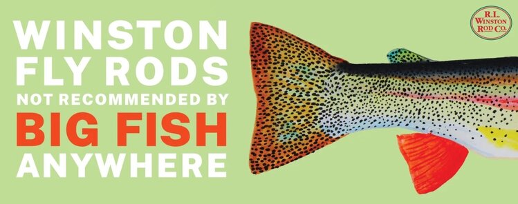 R.L. Winston Rod Co. R.L. WINSTON JUMBO BOAT BUMPER STICKER 12"X5"