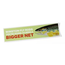 R.L. Winston Rod Co. R.L. WINSTON BIGGER NET BUMPER STICKER 11.5"x3"