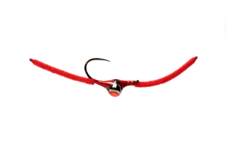 FULLING MILL Croston's Chenille Worm Barbless SIZE 14