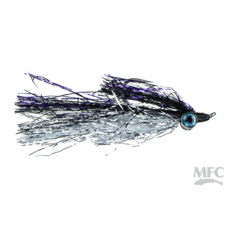 Montana Fly Company KREELEX- BLACK/PURPLE/SILVER #6