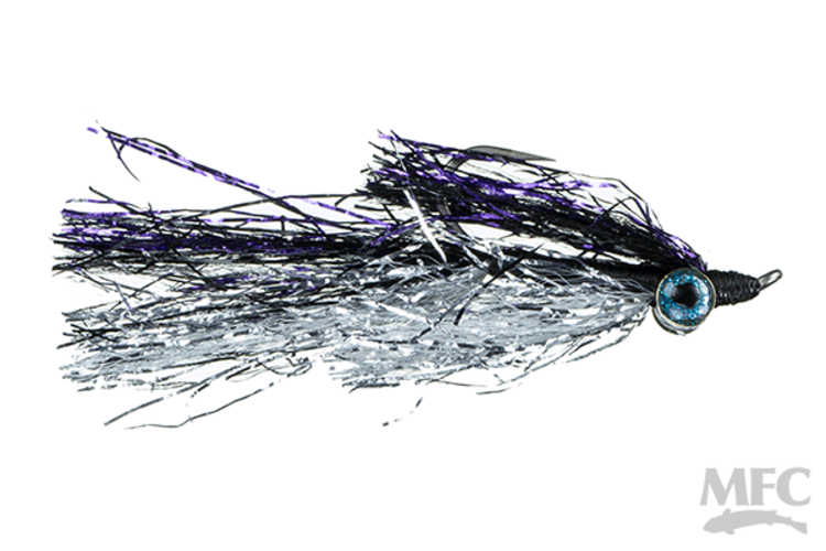Montana Fly Company KREELEX- BLACK/PURPLE/SILVER #6