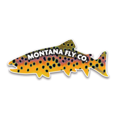 Montana Fly Company MFC DIE CUT FISH STICKER MADDOX YELLOWSTONE CUTTY