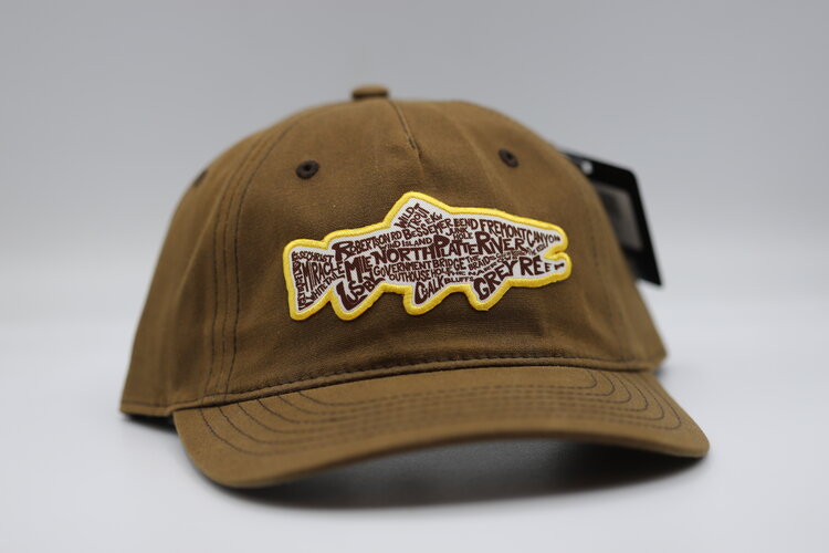 Ugly Bug Fly Shop RICHARDSON OUR RIVER TROUT PATCH HAT YELLOW LOGO