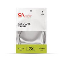SA ABSOLUTE TROUT LEADER 3 PACK 9'