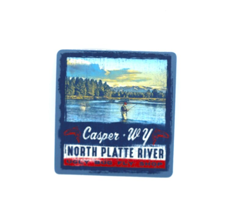 LAKESHIRTS UGLY BUG TOPSPIN TROUT STICKER