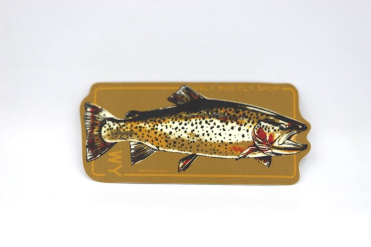 LAKESHIRTS UGLY BUG FISCHE TROUT STICKER