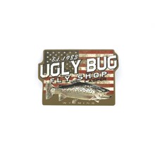 UGLY BUG MAINSTREAM TROUT US FLAG STICKER