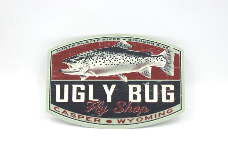 LAKESHIRTS UGLY BUG BURGUNDY STICKER