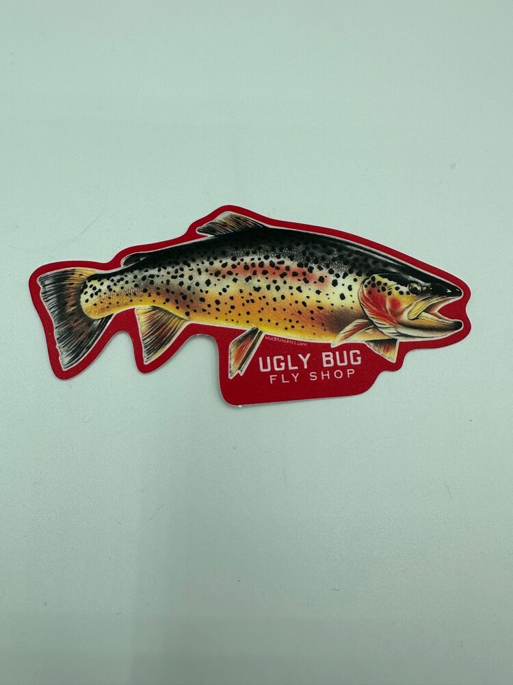 LAKESHIRTS UGLY BUG IRWIN TROUT STICKER