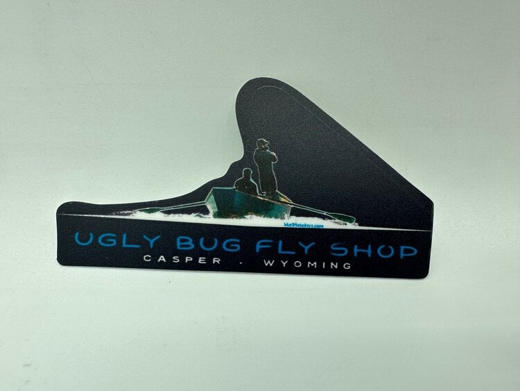 LAKESHIRTS UGLY BUG CONTRACTED DRIFT BOAT STICKER