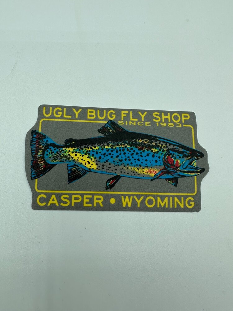 LAKESHIRTS UGLY BUG UPPERMOST TROUT STICKER