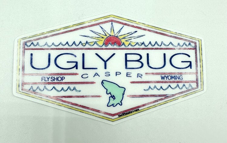 LAKESHIRTS UGLY BUG UNTRAVELED TROUT STICKER