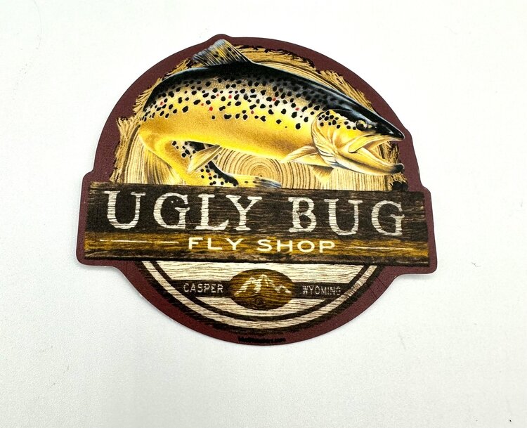 LAKESHIRTS UGLY BUG PLIANCY TROUT STICKER