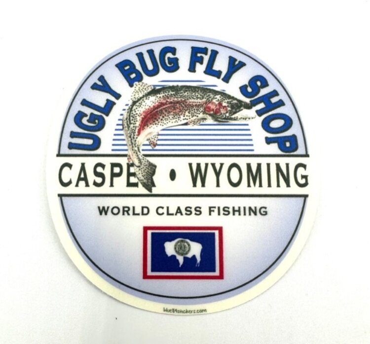 LAKESHIRTS UGLY BUG REBELLION TROUT STICKER