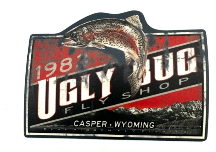 LAKESHIRTS UGLY BUG FREEWILL TROUT STICKER