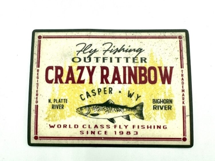 LAKESHIRTS CRAZY RAINBOW OUTFITTER STICKER