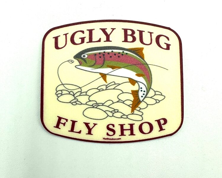 LAKESHIRTS UGLY BUG VAPOROUS TROUT MINI STICKER
