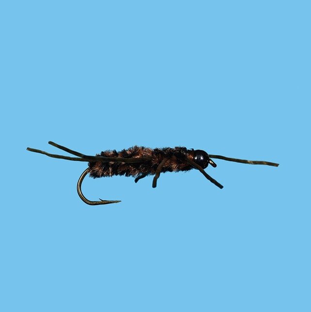 3 Tungsten Bead Girdle Bugs - Pat's Rubber Legs Stone Fly Nymphs For Fly Fishing
