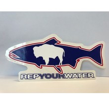 REP YOUR WATER WYOMING FLAG STICKER