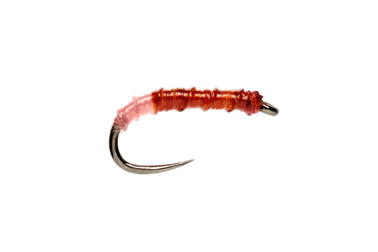 FULLING MILL Boroff's 2 Timin' Midge Red & Pink Barbless