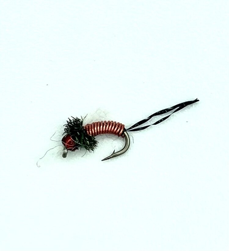 Solitude Fly Company RED MIDGE BRASSIE #18