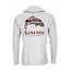 Simms Fishing Products M'S TECH HOODY- ARTIST SERIES  TROUT LOGO FLAME/STERLING