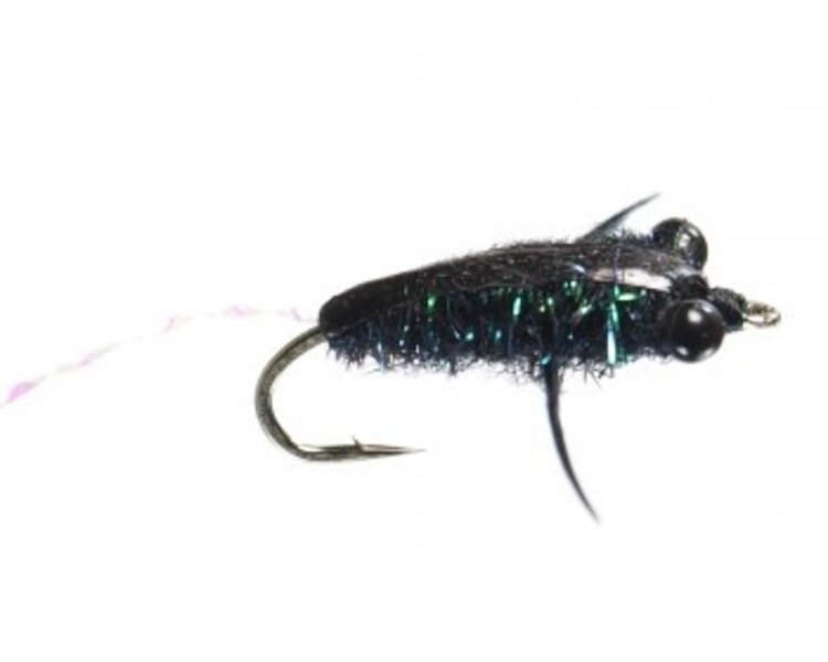 Yellowstone fly goods BACKSWIMMER - BLACK EMERALD #12