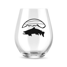 Rep Your Water BACKCOUNTRY TROUT WINE GLASS