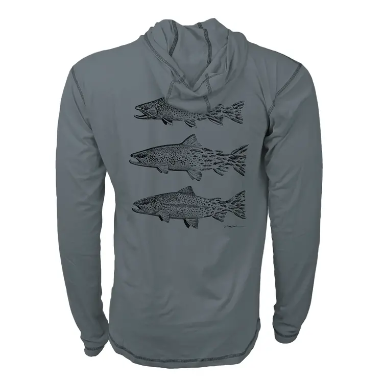 Rep Your Water REP YOUR WATER THREE SNACKS MERINO BLEND HOODED SUNSHIRT