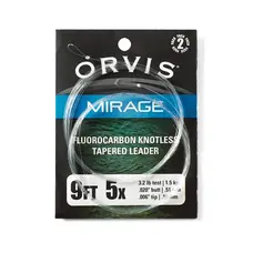 ORVIS ORVIS MIRAGE FLUOROCARBON TAPER LEADER 2 PACK