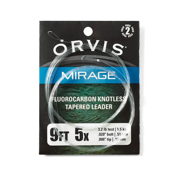 ORVIS ORVIS MIRAGE FLUOROCARBON TAPER LEADER 2 PACK