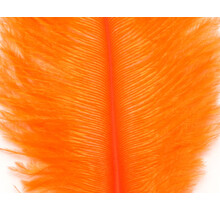 OSTRICH MARABOU HOT ORANGE