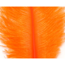 Hareline Dubbin OSTRICH MARABOU HOT ORANGE