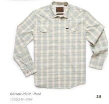 H BAR B TECH LONGSLEEVE: BARRETT PLAID