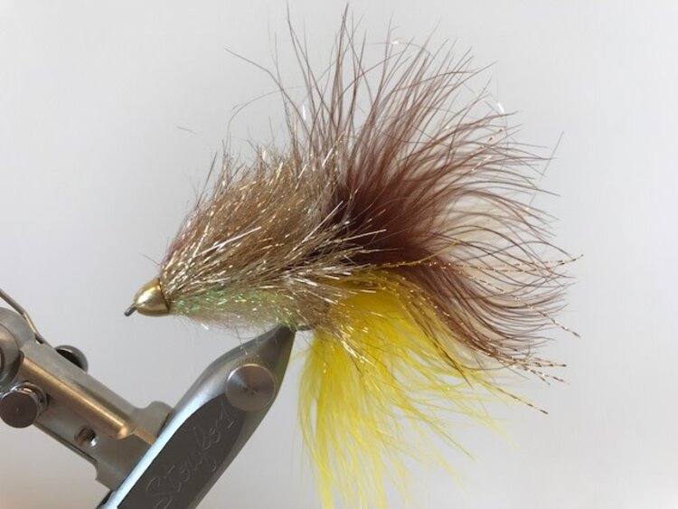 Montana Fly Company Coffey's Cone Head Sparkle Minnow BROWNIE 6