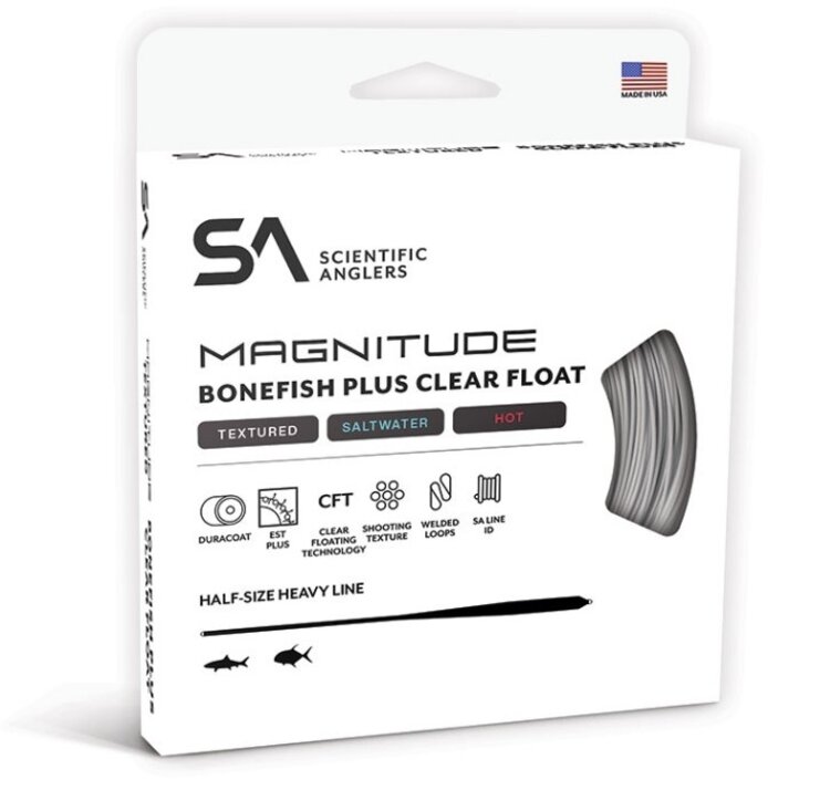 Scientific Anglers SCIENTIFIC ANGLERS MAGNITUDE BONEFISH PLUS CLEAR FLOAT 10' TEXTURED