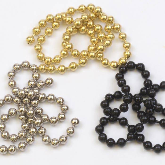 Hareline Bead Chain Eyes - Gold - Small