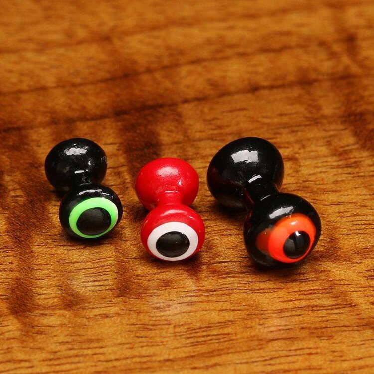 Hareline Dubbin HARELINE DOUBLE PUPIL LEAD EYES