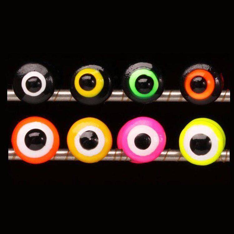 Hareline Dubbin HARELINE DOUBLE PUPIL BRASS EYES