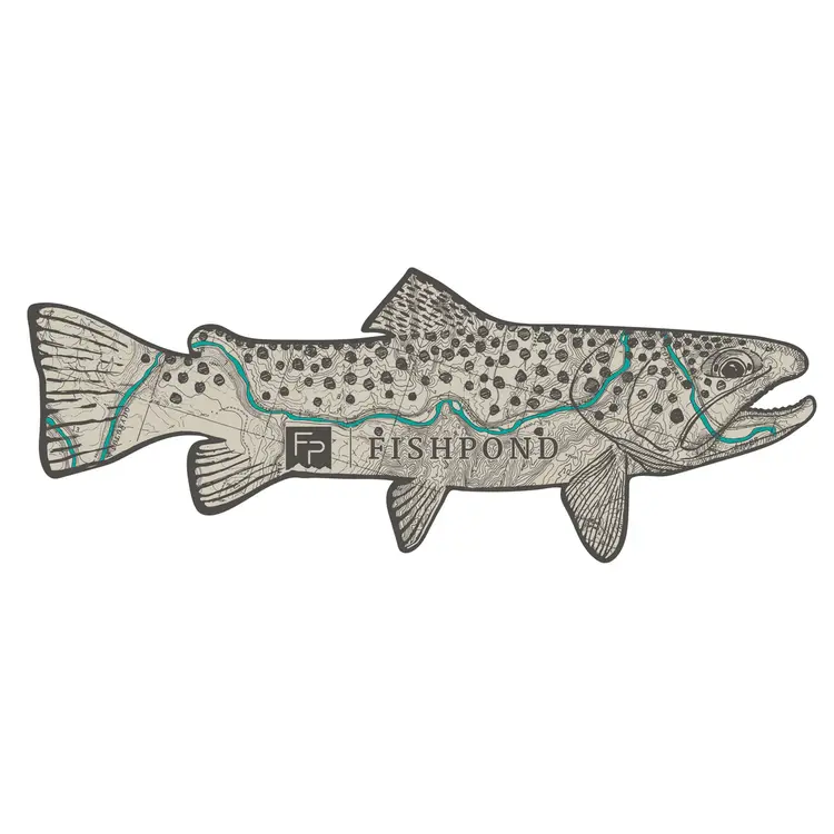 Fishpond FISHPOND TOPO TROUT STICKER