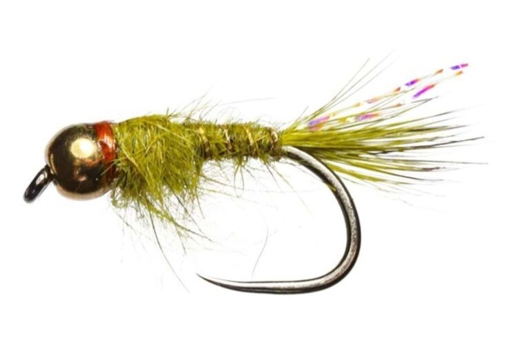 Solitude Fly Company FLASH BACK HARE'S EAR GOLD BEAD