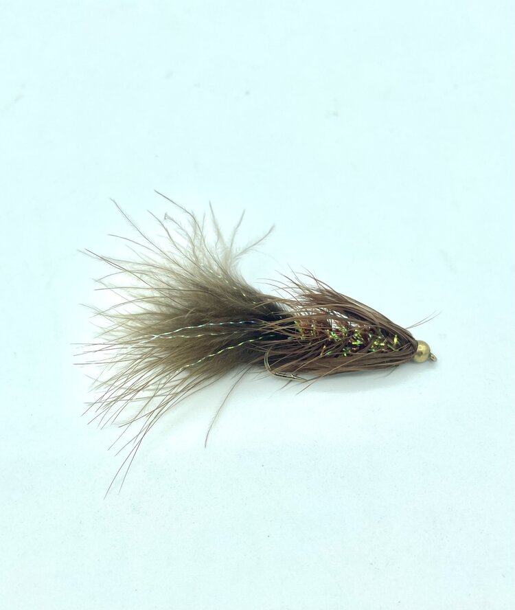 Ugly Bug Fly Shop BH CRYSTAL SCHLAPPEN BUGGER BROWN #2