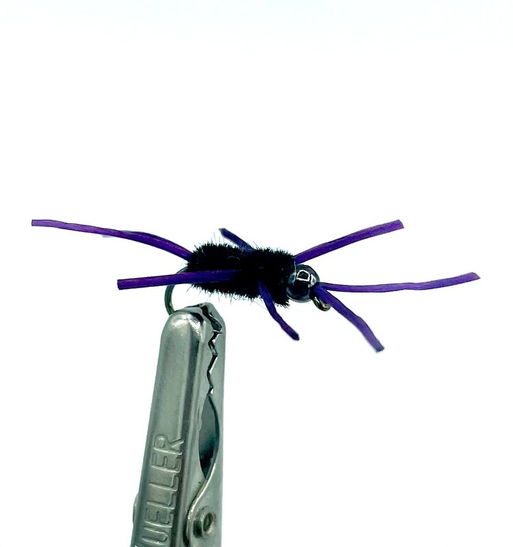 Dream Cast Fly Fishing BEAD HEAD RUNT STONE BLACK #14