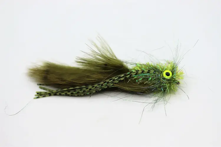 Dream Cast Fly Fishing HAMRICKS REEFER CREEPER BARRED OLIVE #2 3 PACK