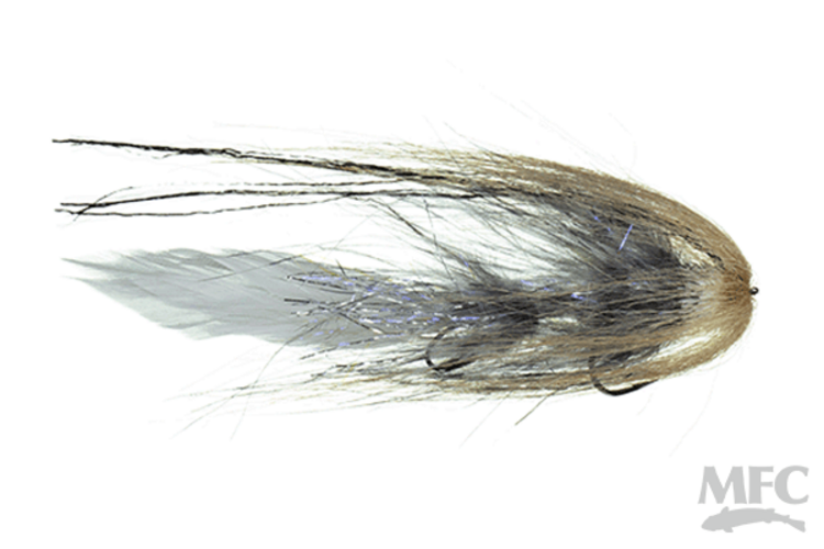 Montana Fly Company CJ'S BIG JOHNSON 1/0 WHITE GREY 3 PACK