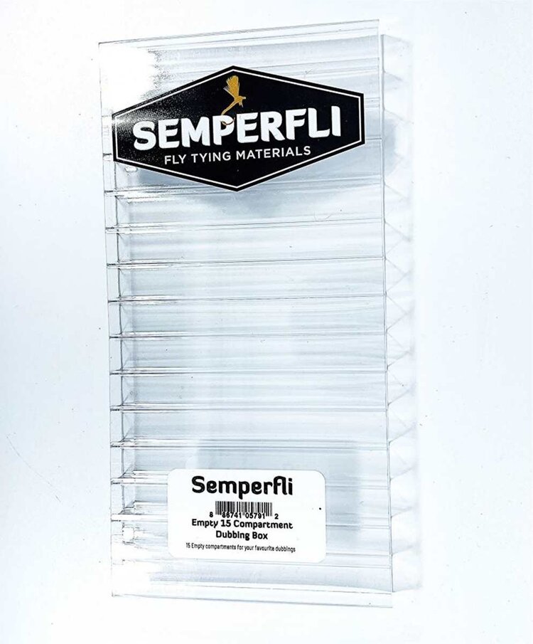 SEMPERFLI SEMPERFLI EMPTY COMPARTMENT DUBBING BOX 15 COMPARTMENT