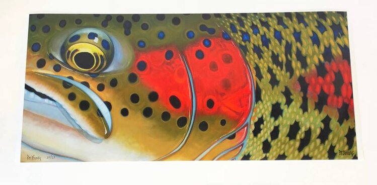 DEREK DEYOUNG DeYoung " Crazy Rainbow " Print